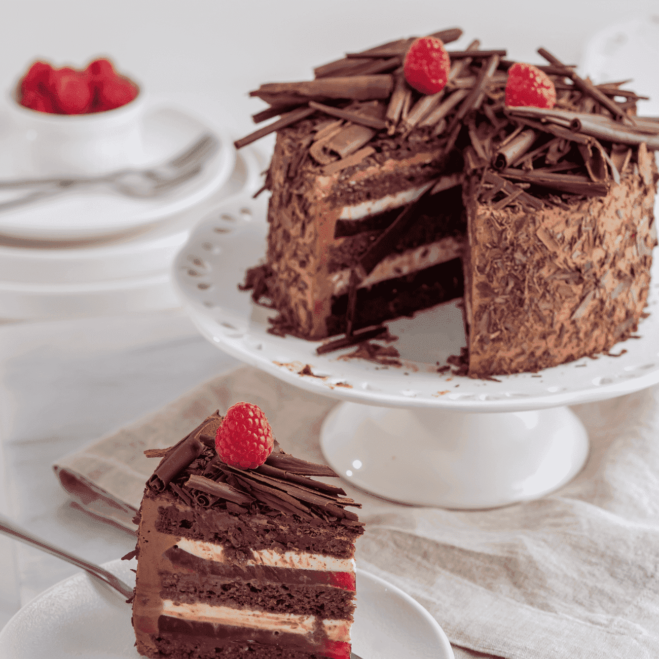 Chocolate Raspberry Cake