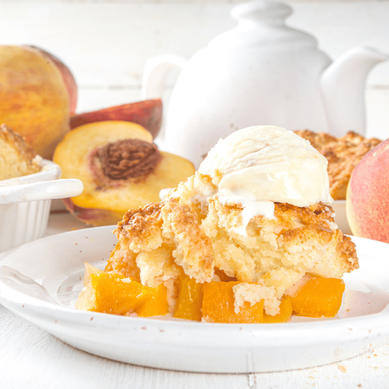 Peach Dump Cake