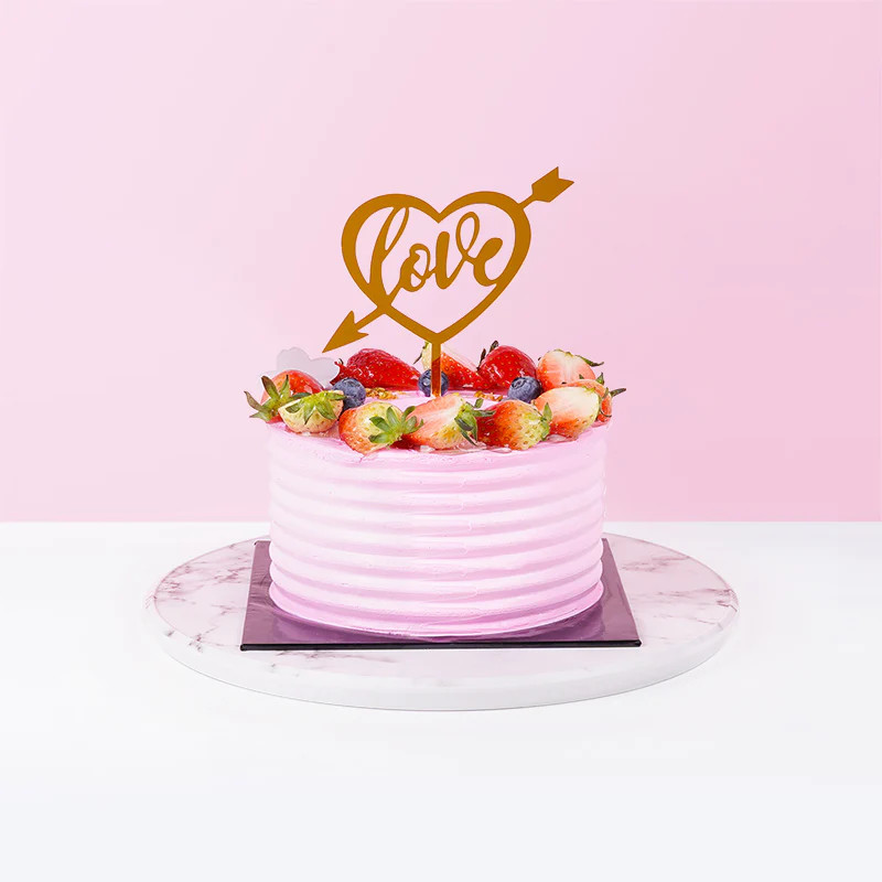 Lychee and Raspberry Cake