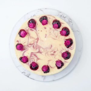 Blueberry Compote Cheesecake