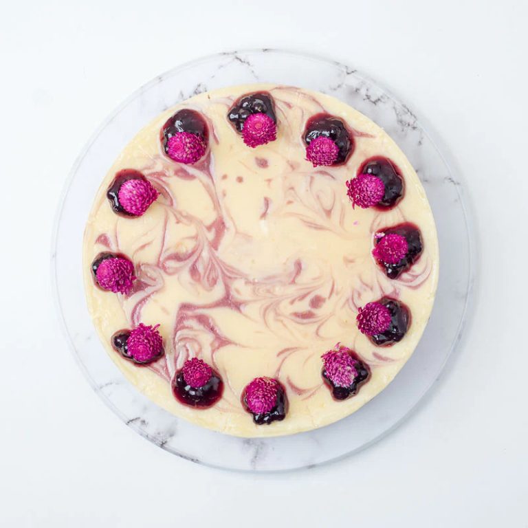 Blueberry Compote Cheesecake