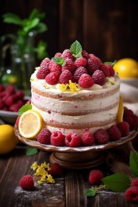 Lemon raspberry cake