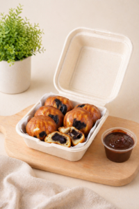 MOCHI PUFF chocolate coconut ( Korean Butter Tteok )