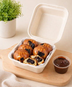 MOCHI PUFF chocolate coconut ( Korean Butter Tteok )