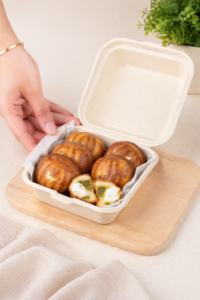 MOCHI PUFF kunafa pistachio ( Korean Butter Tteok )