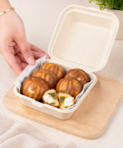 MOCHI PUFF kunafa pistachio ( Korean Butter Tteok )