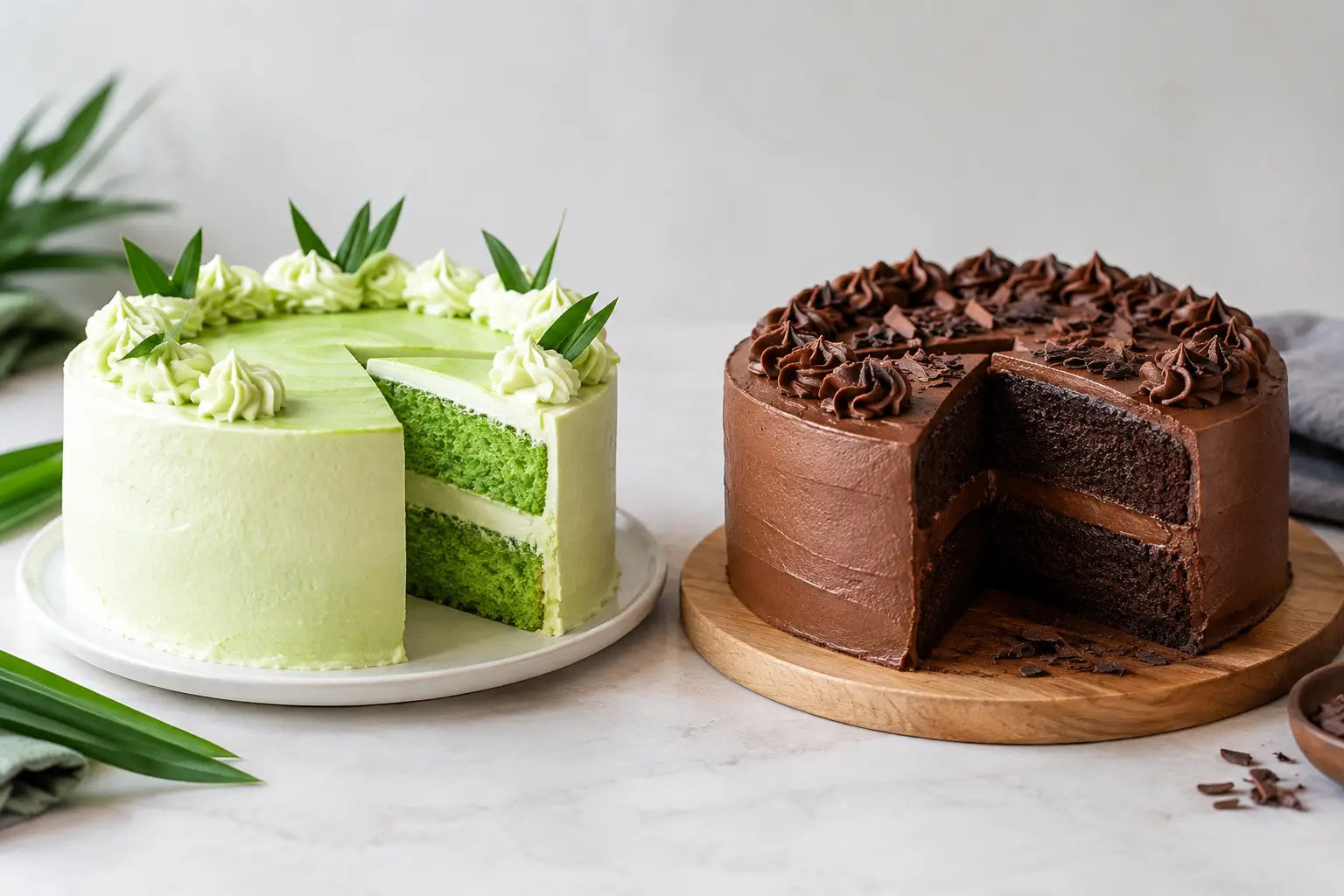 Pandan Cake vs Chocolate Cake: Which One Wins?